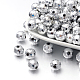 Faceted Round Plated Acrylic Beads PACR-L001-10mm-S-1