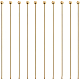 Benecreat 100pcs18k本物の金メッキボールヘッドピン  イヤリングブレスレットネックレスチェーンを作るDIYジュエリーのパーツのための45mm / 1.8