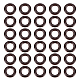 木製フレームコネクター  マクラメ木製リング  丸いリング  ココナッツブラウン  30x6.5mm  内径：17mm WOOD-WH0027-69B-1