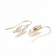 Brass Earring Hooks KK-S345-212G-2