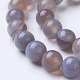 Chapelets de perles en agate rayée/agate à rangs de grade naturel G-E479-01-8mm-3