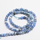 Chapelets de perles rondes en agate naturelle à facettes X-G-E318B-4mm-02-2