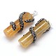 Column with Snake Dyed Natural Crack Agate Pendants G-L369-05-3