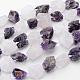 Natural Crystal and Amethyst Beads Strands G-D833-02-1