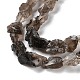 Brins naturels bruts de perles de quartz fumé G-B065-C17-4