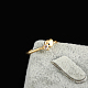 Bague coeur en argent plaqué or véritable avec zircon cubique RJEW-EE0001-022E-6
