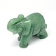 Natural Green Aventurine 3D Elephant Home Display Decorations G-A137-B03-11-2
