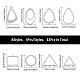 Chgcraft diy géométrie fabrication de bijoux kit de recherche DIY-CA0005-99-2