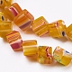 Handmade Millefiori Glass Beads Strands LK-P031-04-3