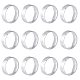 Unicraftale 12 шт. 201 простые кольца из нержавеющей стали для мужчин и женщин RJEW-UN0002-44B-1