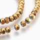 Electroplated Non-magnetic Synthetic Hematite Bead Strand G-E498-15A-1