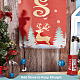 Cartel colgante de poliéster para el porche de la puerta de entrada de la oficina en casa decoraciones navideñas de bienvenida AJEW-WH0129-52-6
