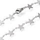 Collares de cadena de eslabones de 304 acero inoxidable X-STAS-I156-26P-2