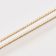 Brass Square Snake Chain Necklace Making MAK-T006-10A-KC-3