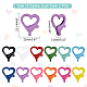 PandaHall Heart Shape Lobster Claw Clasps FIND-PH0003-34-5