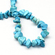 Teintes turquoise synthétique brins pierre de perles G-R192-B24-2