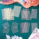 16 foglio 4104 pezzi di adesivi in perla imitazione acrilica e adesivi con gemme di strass acrilici DIY-TA0004-56-5