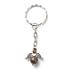 Natural Gemstone Beaded Angel Charm Keychain KEYC-JKC00387-2