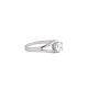 TINYSAND Sterling Silver CZ Engagement Ring TS-R138-S-75-4