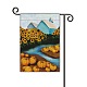 垂直両面ガーデンフラグ  リネンホーム季節のヴィンテージ屋外装飾大きな装飾的な旗  カラフル  45.7x30.5cm AJEW-WH0116-001A-06-4