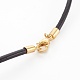 Leather Cord Necklace Making MAK-L018-06B-M-4