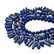 Kissitty 4 fili 4 fili di perline di lapislazzuli naturali in stile G-KS0001-12-2