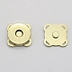 合金磁気ボタンスナップマグネットファスナー  花  布や財布作りに  ゴールドカラー  14mm  2個/セット PURS-PW0005-066A-G-1