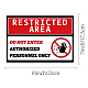 Waterproof PVC Warning Sign Stickers DIY-WH0237-009-2