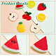 Ahadermaker 24pcs 8 styles cabochons en plastique sur le thème des fruits KY-GA0001-25-4