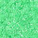 ガラスシードビーズ  不透明な色の虹  シリンダー  春の緑  2.5x2mm  穴：1.4mm X-SEED-S042-13A-12-3