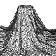 Fingerinspire 0.9x1.6m tela de araña negra tela de halloween malla de araña tela decorativa de poliéster accesorios de ropa para tapicería mantel fiesta de cumpleaños de halloween decoración de ropa DIY-FG0004-13-1