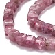 Natürliche rosa Turmalin Perlen Stränge G-H266-10-2