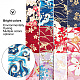 Gorgecraft 12 Yards 12 Farben japanisches Blumen-Baumwollband im Kimono-Stil OCOR-GF0001-70-4