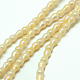 Chapelets de perles en verre électroplaqué EGLA-UK0003-04A-2