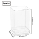 アクリル収納ボックス  直方体の  透明  6.2x5.3x9.5cm  6個/セット CON-WH0078-17-2