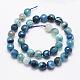 Faceted Natural Agate Beads Strands G-F344-47-6mm-2