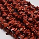Natural Red Jasper Chip Beads Strands G-L269-39-1