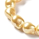 Electroplated Shell Pearl Beads Strands BSHE-G035-01B-06-3
