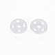 Transparent Resin Snap Fasteners BUTT-N018-008-01-3