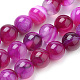 Natural Striped Agate/Banded Agate Beads Strands G-S259-04G-8mm-1