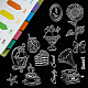 塩ビプラスチックスタンプ  DIYスクラップブッキング用  装飾的なフォトアルバム  カード作り  スタンプシート  花柄  16x11x0.3cm DIY-WH0167-56-269-5