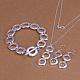 Silver Color Plated Brass Wedding Party Jewelry Sets SJEW-BB11334-1