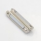 Oval 10 Strands Alloy Magnetic Clasps PALLOY-N0095-04P-2