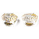 Perles de verre peintes par pulvérisation transparent GLAA-N035-033-D01-3