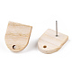 Fornituras de aretes de madera de fresno EJEW-N017-011K-3