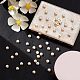 GORGECRAFT 500Pcs Sewing Pearl Beads Two Holes Sew on Pearls and Rhinestones with Gold Claw Flatback Half Round Pearl Garment Accessories for Craft Clothes (5.5MM) SACR-GF0001-03C-6