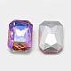 Cabujones de cristal con rhinestone RGLA-T019-13x18mm-04-2