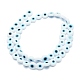 Chapelets de perles rondes de chalumeau manuelles de mauvais œil X-LAMP-L058-8mm-14-2