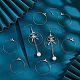 Kit per la creazione di orecchini pendenti a cerchio grande Unicraftale fai da te DIY-UN0004-07-2