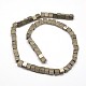 Cube Natural Pyrite Beads Strands G-I126-17-6x6mm-2